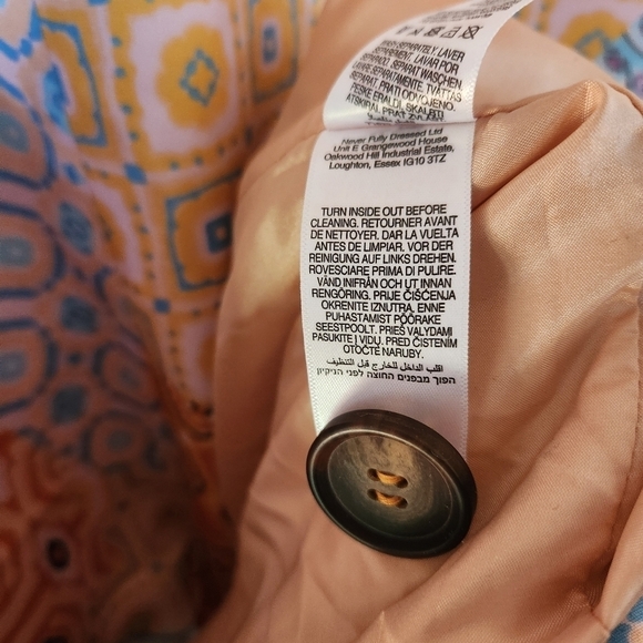 Never Fully Dressed Patchwork Long Coat Jacket - Picture 14 of 15